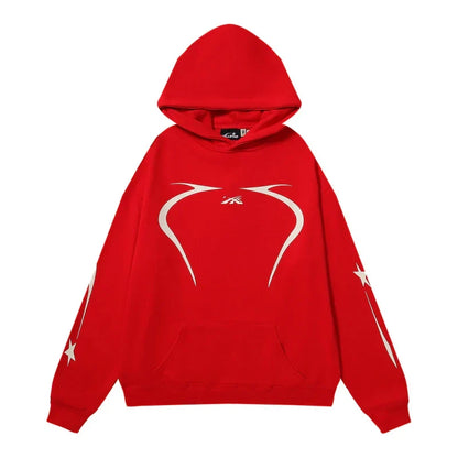 Hellstar Sport Hoodie Red White